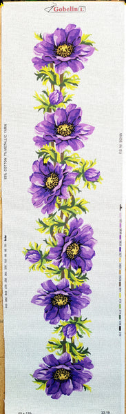 Printed  Canvas for Embroidery Table Running tapestry  33.19 (16"x54") GobelinL