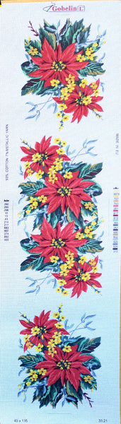 Printed  Canvas for Embroidery Table Running tapestry  33.21 (16"x54") GobelinL