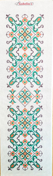 Printed Canvas for Embroidery Table Running tapestry  33.28 (16"x54") GobelinL