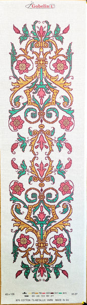 Printed Canvas for Embroidery Table Running tapestry  33.27 (16"x54") GobelinL