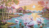 Swans. (32"x52") A2025 by GobelinL