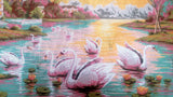 Swans. (32"x52") A2025 by GobelinL