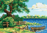 Landscape. (12"x16") 10196 by Collection D'Art.