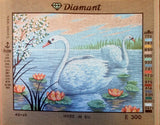 Swans. (16"x20") E300 GobelinL