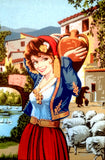 Girl cares water. (26"x34") C1833 by GobelinL