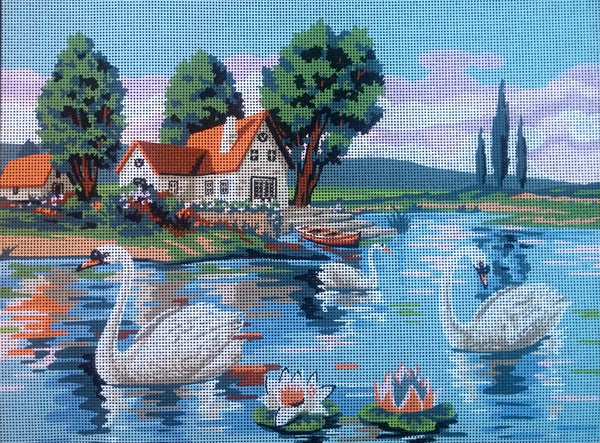 Swans. (18"x24") D450 by GobelinL