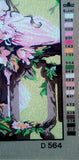 Portrait of girl seats on chair. (18"x24") D564 by GobelinL