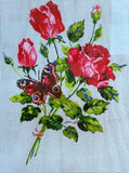 Red Roses and Butterfly. (16"x20") 10468 by Collection D'Art