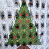 Printed Canvas for Cross Stitch Embroidery Kit - Christmas Tree 6"x6" 44.301 by GobelinL