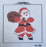 Printed Canvas for Cross Stitch Embroidery Kit - Santa Claus 6"x6" 44.305 by GobelinL