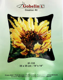 Painted canvas Cushion Cross Stitch Kit "Flower" (18"x18") 01.133 by GobelinL