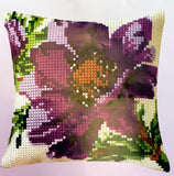 Painted canvas Cushion Cross Stitch Kit "Flower" (18"x18") 01.134 by GobelinL
