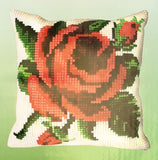 Painted canvas Cushion Cross Stitch Kit "Flower" (18"x18") 01.141 by GobelinL