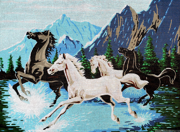 Horses (18"x24") D501 by GobelinL