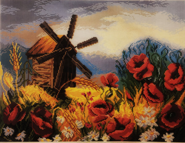 Sultry poppies. (15"x19") PA1907 by Collection D'Art