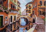 On street of Venice. (15"x19") PA0527 by Collection D'Art