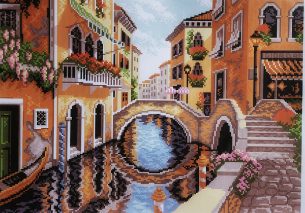 On street of Venice. (15"x19") PA0527 by Collection D'Art