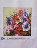Pansies. (16"x16") PA1215 by Collection D'Art