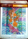 Moths canvas pattern for bead embroidery AC-106