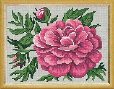 Flowers Peony. (12"x16") L-15 by Charivnytsya