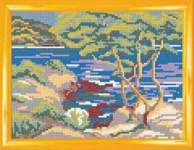 Stony seashore. (10"x12") BH-01 by Charivnytsya