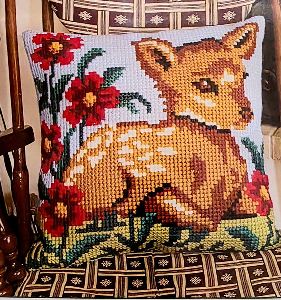 Painted canvas Cushion Cross Stitch Kit (18"x18") 05.20 by GobelinL