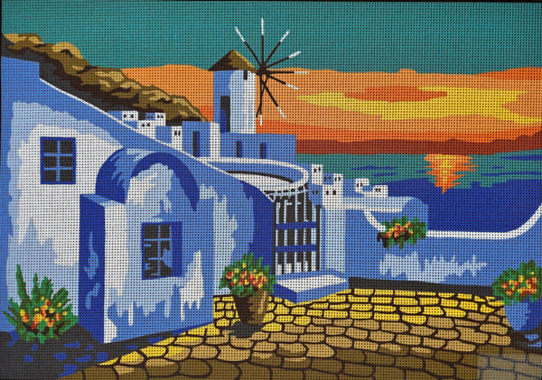 Santorini (18"x24") 14.896 by GobelinL