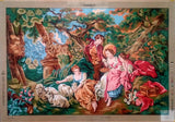 Young ladies with animals. (36"x52") 12.464 by GobelinL