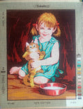 Girl with Cat. (18"x24") 14.835 by GobelinL