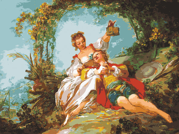 The Happy Lovers. (39"x51") 15507 by Collection D'Art