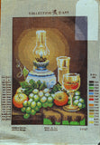 Life Stile, China Lamp and Wine. (20"x24") 11127 by Collection D'Art