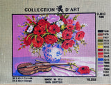 Flowers in a vase. (12"x16") 10252 by Collection D'Art