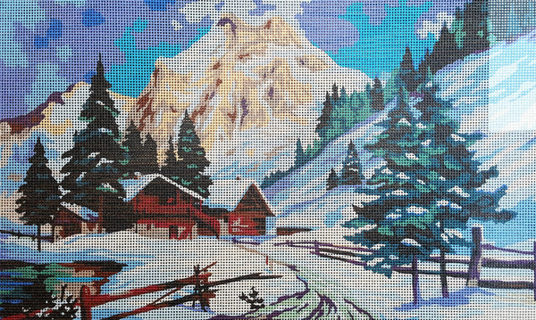 Landscape (Winter Time). (20"x24") 11561 by Collection D'Art