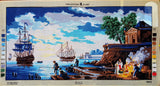 The Old Port. (24"x47") 13978 by Collection D'Art