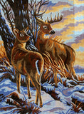 Deers. (16"x20") 10419 by Collection D'Art