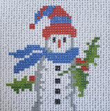Printed Canvas for Cross Stitch Embroidery Kit - Snowman 6"x6" 44.300 by GobelinL