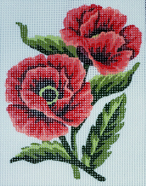 Printed Canvas for Half Cross Stitch Embroidery Kit - Flower 8"x10" 43.104 by GobelinL