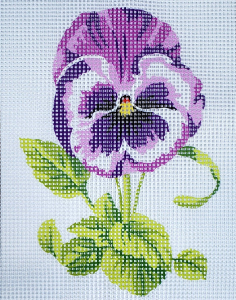 Printed Canvas for Half Cross Stitch Embroidery Kit - Flower 8"x10" 43.110 by GobelinL