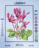 Printed Canvas for Half Cross Stitch Embroidery Kit - Flower 8"x10" 43.113 by GobelinL