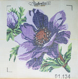 Painted canvas Cushion Cross Stitch Kit "Flower" (18"x18") 01.134 by GobelinL