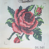 Painted canvas Cushion Cross Stitch Kit "Flower" (18"x18") 01.141 by GobelinL