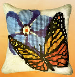 Painted canvas Cushion Cross Stitch Kit "Butterfly" (18"x18") 01.142 by GobelinL