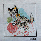 Cat (12"x12") G48 by GobelinL