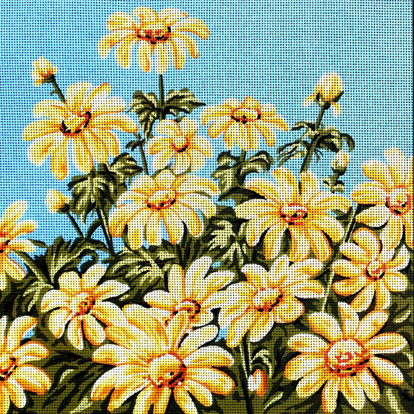 Flowers. (20"x20") 46.376 by GobelinL