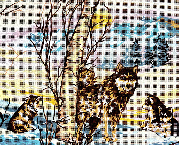 Wolves (16"x20") 40.128 by GobelinL