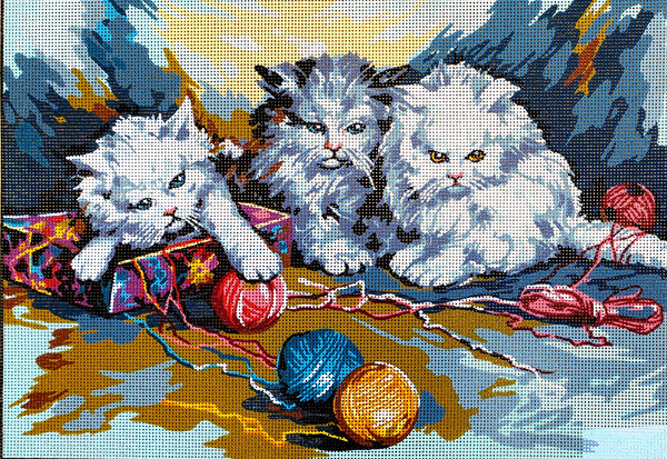 Kittens. (18"x24") 14.837 by GobelinL