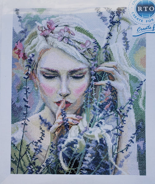 Counted Cross Stitch kit - Listening to the silence 10"x13" Gobelin M726