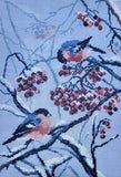 Cross Stitch kit - Bullfinches in Rowanberries 9"x13" Gobelin M578
