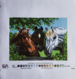 Three horses. (11"x15") PA0100 by Collection D'Art