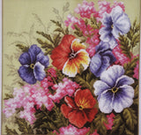 Pansies. (16"x16") PA1215 by Collection D'Art